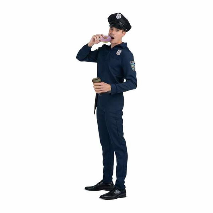 My Other Me Disfraz de Policía con Gorra, Camisa, Pantalón y Cinturón con Pistolera - XXL