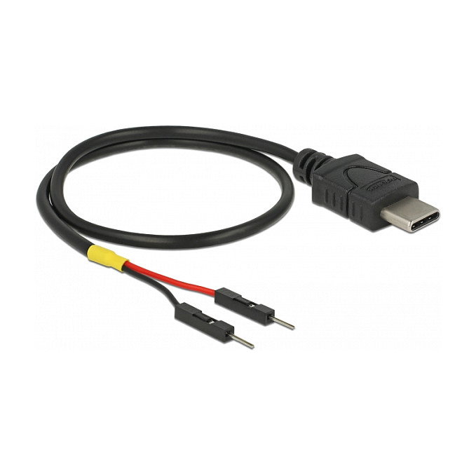 DeLOCK Cable de alimentación USB C a 2 x cabezales de pines machos 0,3 m DeLOCK Cable de alimentación USB C a 2 x cabezales de pines machos 0,3 m