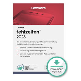 Lexware Fehlzeiten 2026 - 1 Dispositivo, ABO - ESD-Download