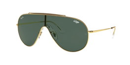 Ray Ban RB3597-905071-33 con montura dorada y cristal verde