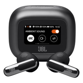 JBL Live Flex 3 OE Auriculares Inalámbricos Bluetooth con Cancelación Activa de Ruido True Adaptive, 24h Batería, Negro - IP54, Control Táctil