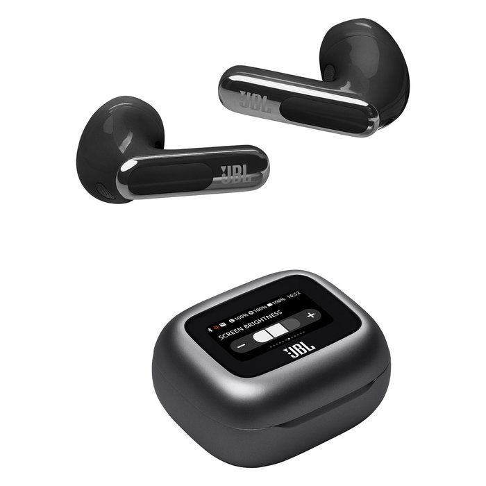 JBL Live Flex 3 OE Auriculares Inalámbricos Bluetooth con Cancelación Activa de Ruido True Adaptive, 24h Batería, Negro - IP54, Control Táctil