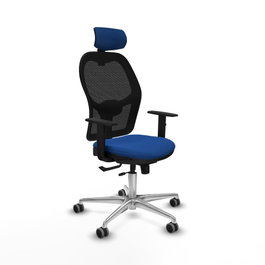 PIQUERAS Y CRESPO Silla de oficina Jorquera Azul/Negro