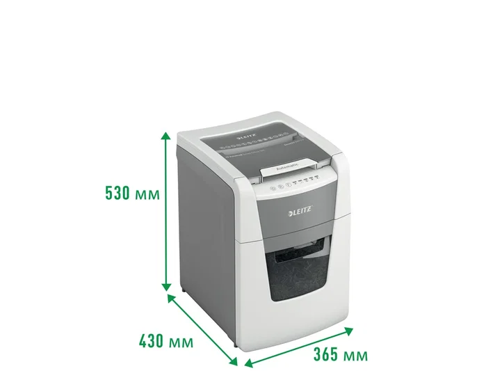 Leitz IQ Auto+ 100 Destructora Automática de Documentos, Capacidad 100 Hojas, Corte Partículas P4, Ideal Pequeña Oficina