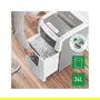 Leitz IQ Autofeed Small Office 100 Trituradora de Papel 80110000, Corte Cruzado 4 x 30 mm, 250 Hojas, 34 L, 55 dB, P-4, Blanco y Gris