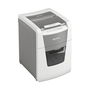 Leitz IQ Autofeed Small Office 100 Trituradora de Papel 80110000, Corte Cruzado 4 x 30 mm, 250 Hojas, 34 L, 55 dB, P-4, Blanco y Gris