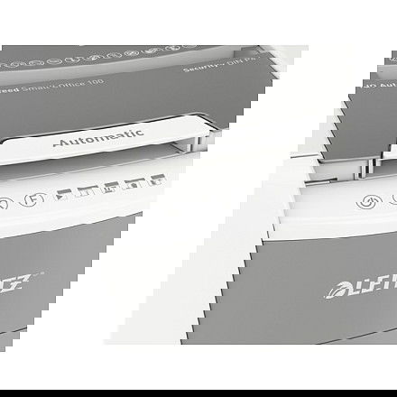 Leitz IQ Autofeed Small Office 100 Trituradora de Papel 80110000, Corte Cruzado 4 x 30 mm, 250 Hojas, 34 L, 55 dB, P-4, Blanco y Gris