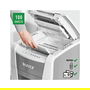Leitz IQ Autofeed Small Office 100 Trituradora de Papel 80110000, Corte Cruzado 4 x 30 mm, 250 Hojas, 34 L, 55 dB, P-4, Blanco y Gris