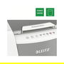 Leitz IQ Autofeed Small Office 100 Trituradora de Papel 80110000, Corte Cruzado 4 x 30 mm, 250 Hojas, 34 L, 55 dB, P-4, Blanco y Gris