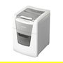 Leitz IQ Autofeed Small Office 100 Trituradora de Papel 80110000, Corte Cruzado 4 x 30 mm, 250 Hojas, 34 L, 55 dB, P-4, Blanco y Gris