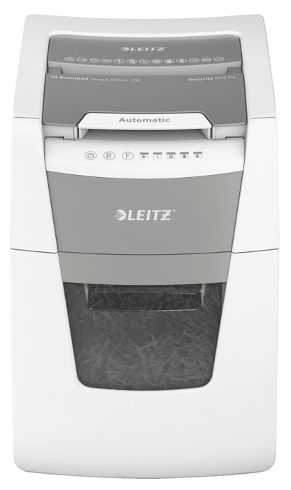Leitz IQ 100 Autofeed P4 Destructora de Documentos, Corte Cruzado, 100 Hojas