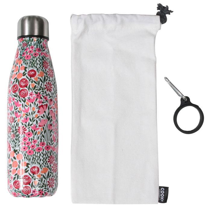 Cook Concept Termo Botella 500 Ml Acero Inoxidable Doble Pared Frío 18H Caliente 6H Con Bolsa Cook Concept Termo Botella 500 Ml Acero Inoxidable Doble Pared Frío 18H Caliente 6H Con Bolsa