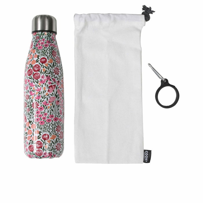 Cook Concept Termo Botella Flores 500 ml con Bolsa