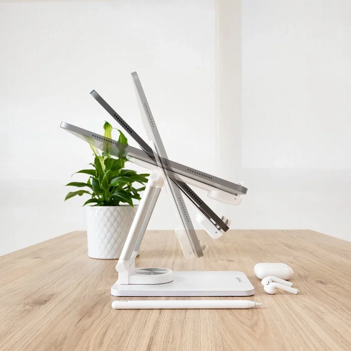Tooq Soporte Hermes para Tablet y Móvil hasta 12.9 pulgadas - Blanco Tooq Soporte Hermes para Tablet y Móvil hasta 12.9 pulgadas - Blanco