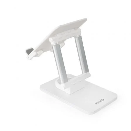 Tooq Soporte de Sobremesa Ajustable para Móvil o Tablet de hasta 12.9" - Blanco