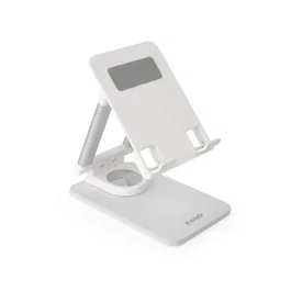 Tooq Soporte de Sobremesa Ajustable para Móvil o Tablet de hasta 12.9" - Blanco