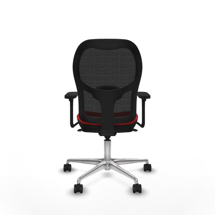 PIQUERAS Y CRESPO Silla de oficina Jorquera con mecanismo Sincro, Rojo y Negro PIQUERAS Y CRESPO Silla de oficina Jorquera con mecanismo Sincro, Rojo y Negro