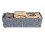 Kipit Cesta de Tela Rectangular sin Asas Gris 34x21x8.5 cm (Set de 18)