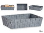 Kipit Cesta de Tela Rectangular sin Asas Gris 34x21x8.5 cm (Set de 18)