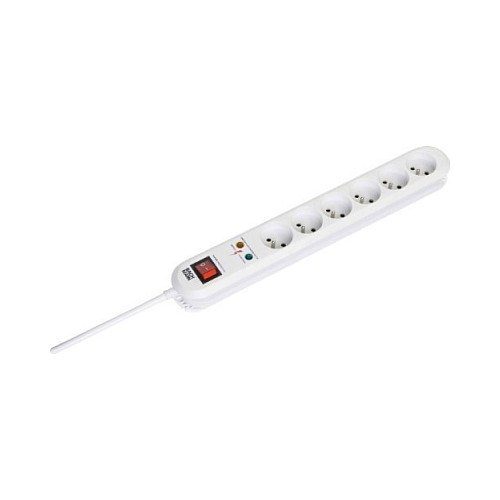 Bachmann SMART 6xUTE blanco con 1 interruptor y cable de 3m Bachmann SMART 6xUTE blanco con 1 interruptor y cable de 3m