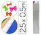 Liderpapel Papel Crespon Metalizado Plata 50 cm x 2.5m