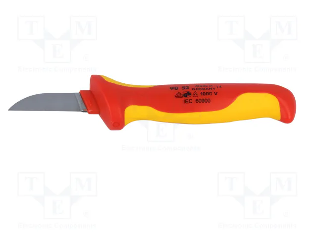 KNIPEX Cuchillo de instalador recto para cables