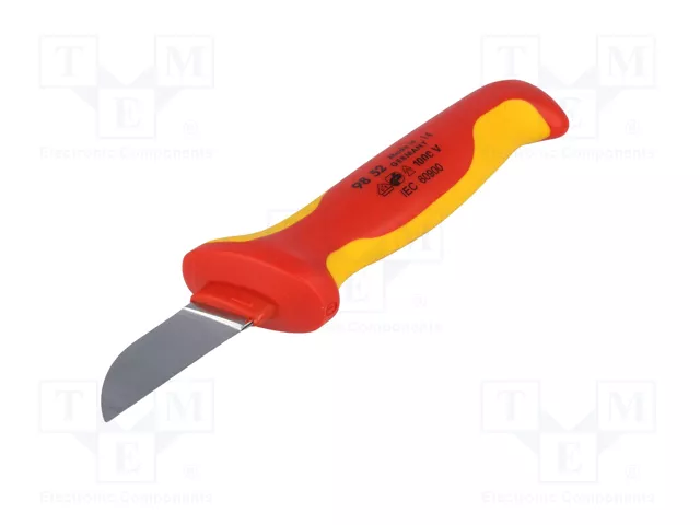 KNIPEX Cuchillo de instalador recto para cables