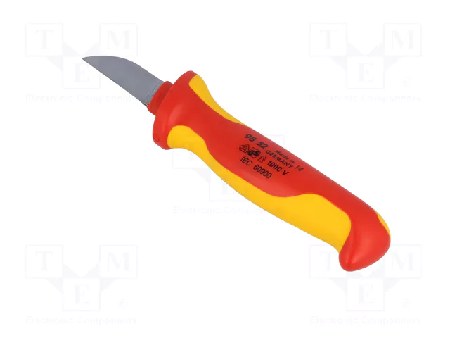 KNIPEX Cuchillo de instalador recto para cables