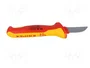 KNIPEX Cuchillo de instalador recto para cables