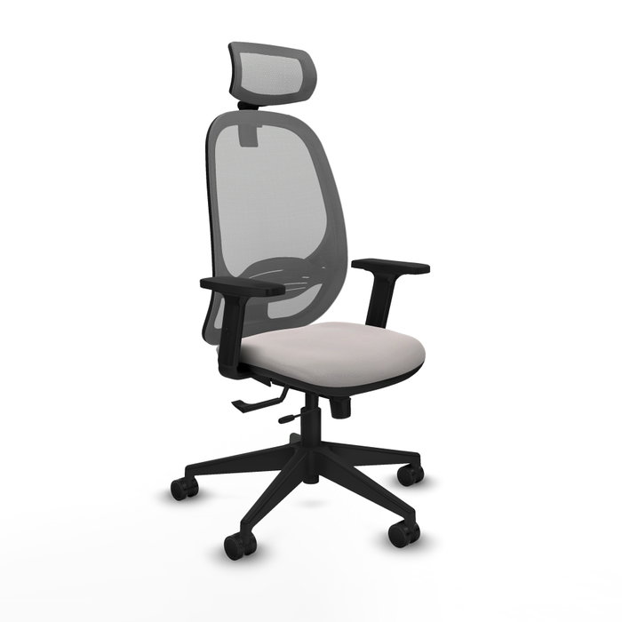 PIQUERAS Y CRESPO Silla de oficina Cilanco Blanco y Gris PIQUERAS Y CRESPO Silla de oficina Cilanco Blanco y Gris