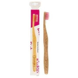 NORDICS ORAL CARE Cepillo Dental Bambu Rosa Mango 100% Biodegradable Cerdas Nylon Reciclado