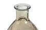 DKD Home Decor Jarrón de Cristal Reciclado Rayado Champán 30x30x59 cm