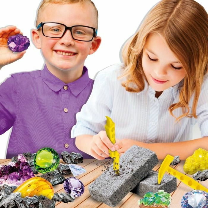 Lisciani Giochi Kit científico de descubrimiento de minerales con bloque de excavación