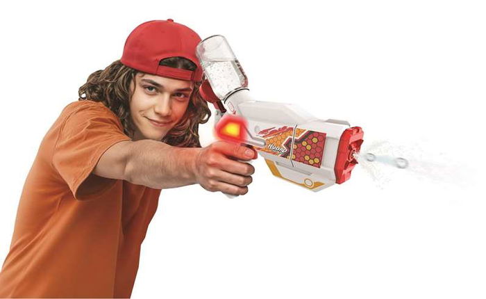 Bizak Pisotola Electrónica Hydro Mad Mini Blaster, Dispara Hasta 5 m, Depósito 100 ml, Edad Mínima 8 Años, Idioma Español