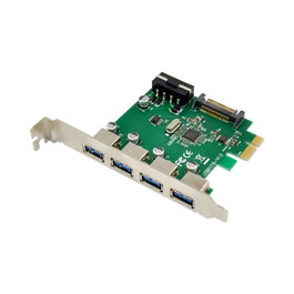 MicroConnect Tarjeta de Expansión PCIe USB3.0 3+1 Puertos VL805