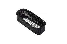 Leone Cesta Rectangular Negra 28x11x7 cm