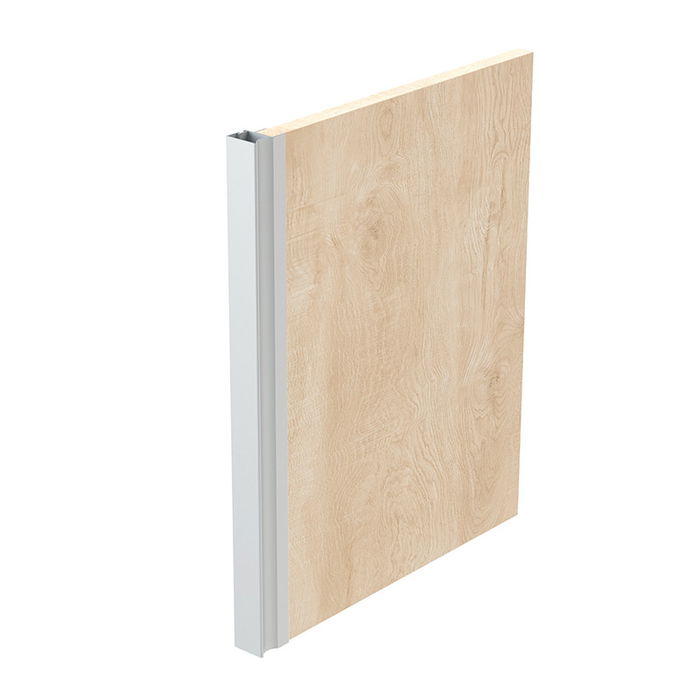 ALK System Perfil Tirador AR16 Aluminio Plata Mate para Muebles, Espesor 16mm, Longitud 2.60 Metros