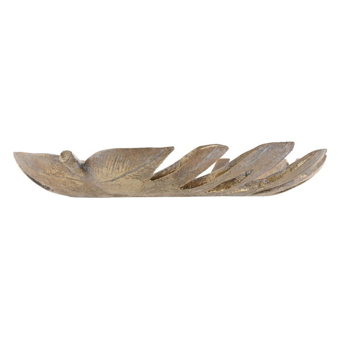 DKD Home Decor Centro de Mesa Hoja Dorado Resina 29 x 5 x 34 cm DKD Home Decor Centro de Mesa Hoja Dorado Resina 29 x 5 x 34 cm