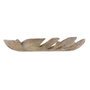 DKD Home Decor Centro de Mesa de Resina Hoja Envejecido Dorado