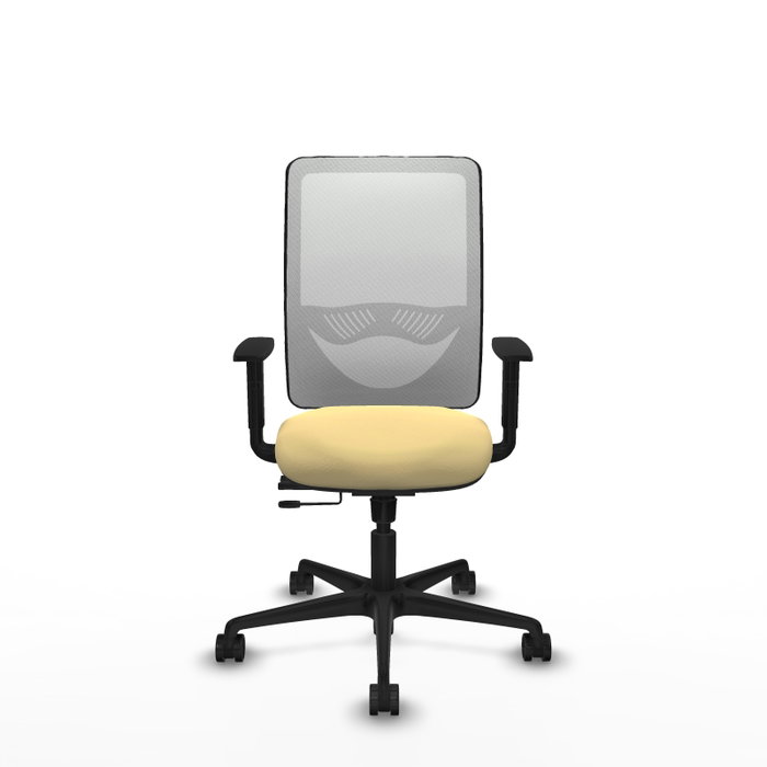 PIQUERAS Y CRESPO Silla de oficina Zulema con mecanismo Sincro/Traslack Crema y Blanco PIQUERAS Y CRESPO Silla de oficina Zulema con mecanismo Sincro/Traslack Crema y Blanco