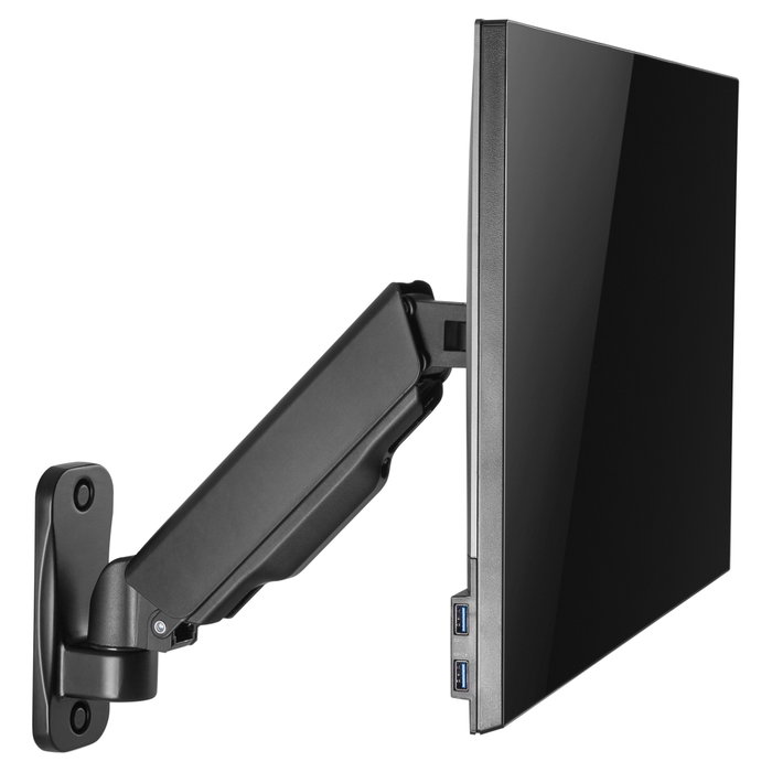 Equip soporte para monitor 17"-32" 334mm 1 TFT 360° negro pared
