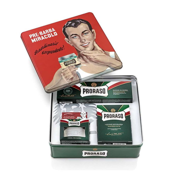 Proraso Estuche de Cuidado del Afeitado Refrescante 4 piezas