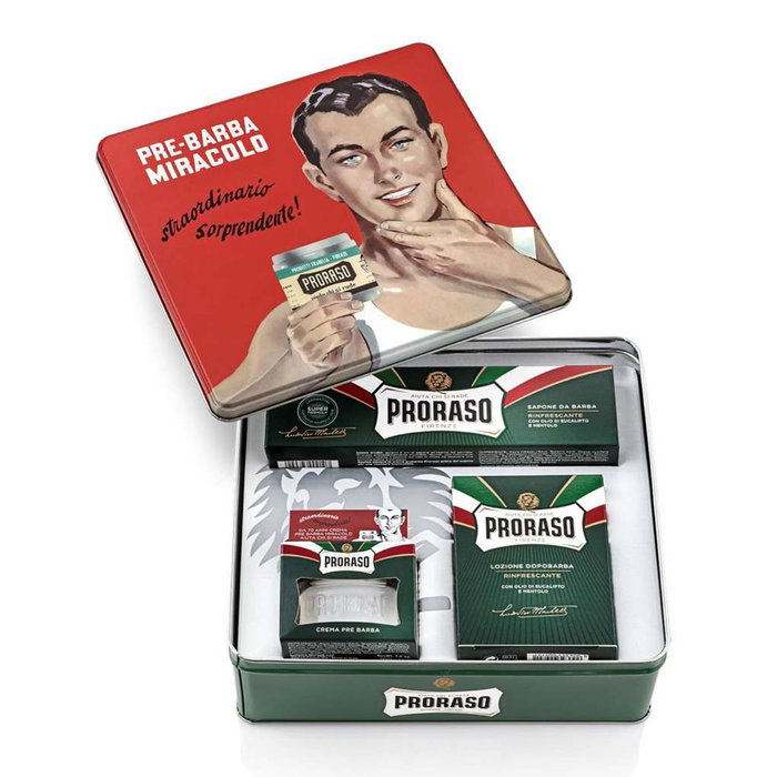 Proraso Estuche de Cuidado del Afeitado Refrescante 4 piezas