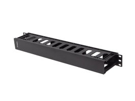 Lanberg Organizador de cables 1U 19 pulg negro