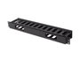 Lanberg Organizador de cables 1U 19 pulg negro