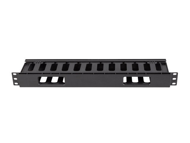 Lanberg Organizador de cables 1U 19 pulg negro