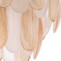 Lámpara Techo Plumas Champán Cristal 100 X 35 X 38 cm