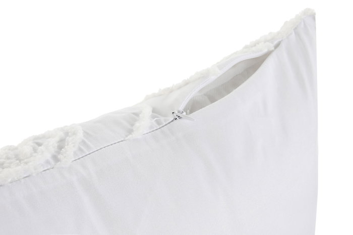 DKD Home Decor Cojín de Poliéster Blanco 45x45 cm
