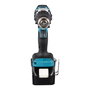 Makita DDF487Z Taladro Percutor a Bateria 18V 40 Nm, Pistola, Turbo, Sin Bateria, 1.3 cm en Acero, 3.6 cm en Madera, 1700 RPM, 940 g, Color Turquesa