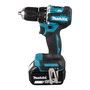 Makita DDF487Z Taladro Percutor a Bateria 18V 40 Nm, Pistola, Turbo, Sin Bateria, 1.3 cm en Acero, 3.6 cm en Madera, 1700 RPM, 940 g, Color Turquesa